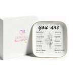 Catholic Christian Ring Tray Gifts , Ceramic Jewelry Dish with Bible Verses – Inspirational Keepsake Gift for Women & Girls, Perfect for Baptism, First Communion or Confirmation - style: Christian Gifts