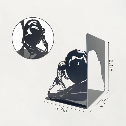 Sisyphus Statue Decorative Bookends - Greek Mythology Inspired, Robust and Durable