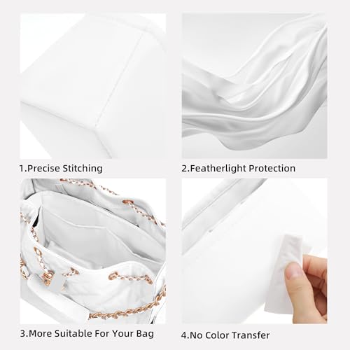 DGAZ Silk Purse Organizer Insert Fits Chanel 25 Handbags，Silky Smooth Bag Organizer，Luxury Handbag & Tote Shaper(Mushroom,Mini) - color: Mushroom, size: Mini