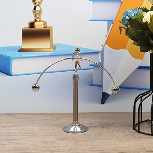 Sunnytech Steel Balance Toy Weightlifter Kinetic Art Balance Toy Balancing Decompressive Science Psychology Home Offic Decor Desk Decor WJ049 - style: WJ049