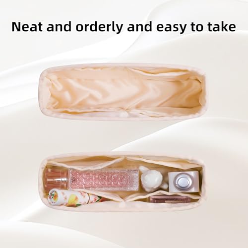 DGAZ Bag Organizer Insert, Silk Purse Organizer, Luxury Handbag & Tote, Fits Mini Kelly Bags (Craie, MiniKelly1) - color: Craie, size: miniKelly1