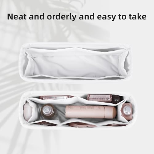 DGAZ Silk Purse Organizer Insert For Hermes Geta bags，Silky Smooth Bag Organizer，Luxury Handbag & Tote Shaper(Mushroom) - color: Mushroom
