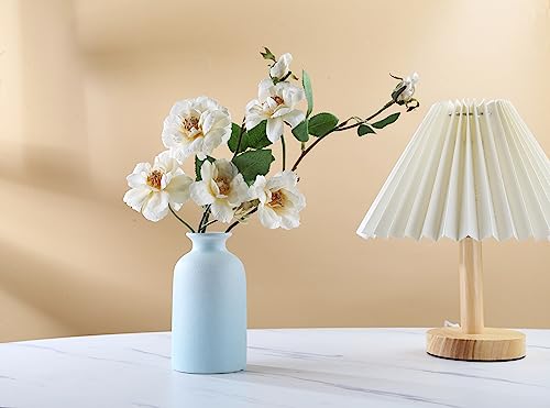 Blue Small Ceramic vase Dry Flower Vases for Home Decor Bohe vase Dried Flowers Home, Living Room,Modern, Minimalist,Centerpieces Office Desk Gift(S Blue) - color: Blue, size: Small