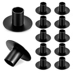 12Pack Black Taper Candle Holder Retro Mini Candle Stick Holders for Table Centerpiece Home Decor Party Wedding Anniversary