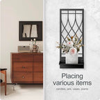 Wall Candle Holder, Black Metal Wall Art, Line Wall Candle Holder for Living Room, Dining Room, Bedroom, Bathroom (2 Pack, 16.5 x 7 in) - color: Black Elegant