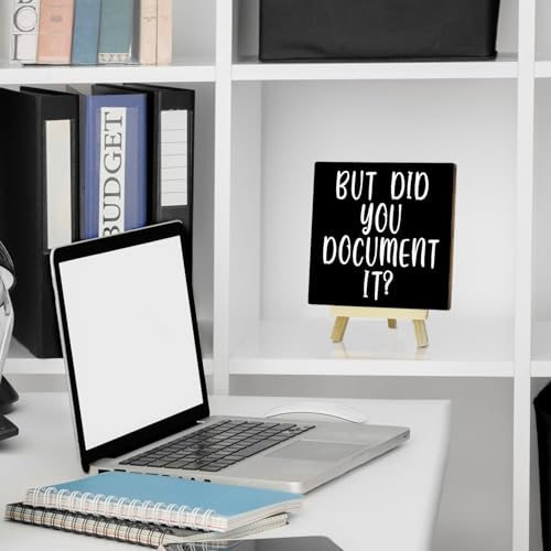 Office Decor for Women, Cute Desk Accessories, But Did You Document It Desk Decor, Funny Offices Gifts for Coworkers, Minimalism Offices Cubicle Decorations (MP02) - color: MP02