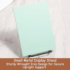 Skrfren 2PCS Small Display Stand, 2 Inch Small Plate Holder Display Stands Mini Metal Black Frame Stand Picture Frame Stands, Plate Holder for Displaying Photo Coaster Collectibles Book Mobile Phone