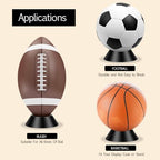 6 pcs Ball Display Stand – Durable Memorabilia Sports Ball Stand Holder for Basketball, pedestal, Soccer, Football, Volleyball Storage Rack