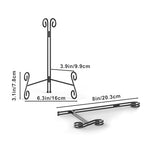 Easel Stand, 8 Inch Plate Stand, 1 Pack Metal Plate Holder for Display, Iron Plate Stands for Picture Frame Record Album Collectibles - size: 8 Inch - 1Pack
