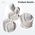Modern Abstract Resin Thinker Figurine, Minimalist Sculpture For Living Room, Bedroom, And Office Shelves