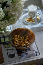 Crystal Candle Dish — by Alice Lane Home Collection — Size Large — Smooth, Round Cutout is The Perfect Size for Your Favorite Candle or Diffuser — Clear K9 Crystal Design - size: Large