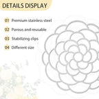 OYEFLY 6Pcs Flower Arrangement Holder,Metal Floral Grid Used for Vase Flower Arrangement Art (4in5in6in6) - color: 4in5in6in6