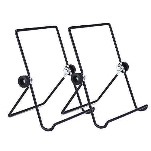 MOACC Tablet Stand, Portable Foldable Tablets Multi-Angle Non-Slip Adjustable Metal Holder Cradle Fit for 9-12.9 inch Tablet PC, Pad (2 Pack)