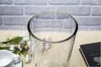 CYS EXCEL 12" Tall Clear Glass Cylinder Vase Taper Down Flower Vase with 5.5" Wide Opening Elegant Centerpiece for Weddings, Events, and Home Décor - size: 12"H x 5.5"O x 4"B