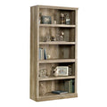 Sauder 5 Tier Book Shelf Wooden Bookcase Multipurpose Bookshelf for Home Office, Living Room, in Lintel Oak - color: Lintel Oak