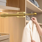 12" Valet Rod for Closet Pull Out (1 Pack, Brushed Gold) - color: Brushed Gold, size: 1 Pack