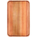 16" X 10" Large Wooden Serving Trays Acacia Wood Charcuterie Boards Rectangular Serving Platters for Cookie, Dessert, Party Food Dish Snack Appetizer Plates Kitchen Platter Tray Cheese Board - size: 16" × 10" × 0.8"