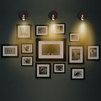 Battery Operated LED Spotlight, Picture Spot Lights, Indoor Uplighting, Puck Lights with Remote, Plants Tree Spotlight, Display Light for Paintings Dartboard Portrait-Gold - color: Gold