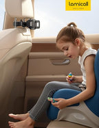 Lamicall Car Headrest Tablet Holder - [3 in 1 Extension Arm] Adjustable Tablet Car Mount for Back Seat, Gifts Road Trip Essentials for Kids, for 4.7-11" Device Like iPad Pro, Air, Mini, Galaxy, Fire - color: Black