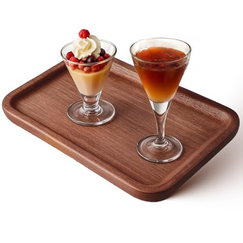 7.8in Small Wood Tray, Rectangular Small Trays Decorative, Wooden Tray for New Year Table Trays Decor, Kitchen, Home Decoration