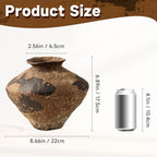 Wabi-Sabi Style Handmade Coarse Pottery Vase | Rustic & Retro Decorative Vase for Every Space