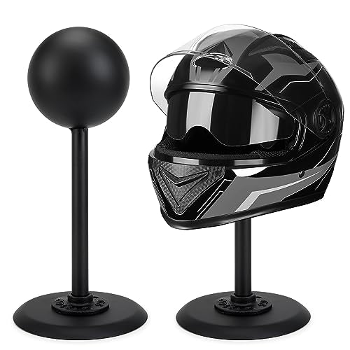 Hat Holders Vintage Dome Shape Design Removable Metal hat stands/Helmet/Cap/Wig Storage Holder Display Stand. (2 Black)