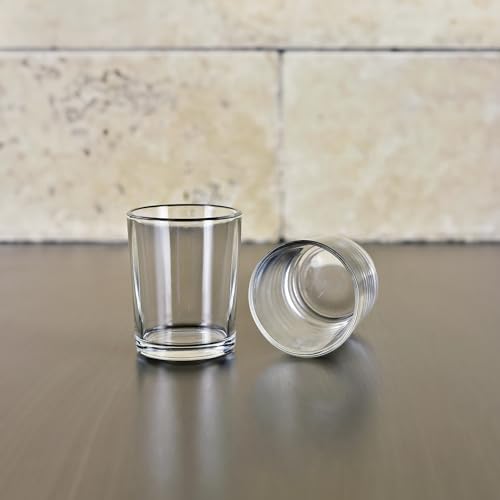 WGV Tea Light Votive Candle Holder 2.2x2.75, Clear Tiny Utility Cylinder Glass Vase, Small Planter Terrarium for Home Accent Decor, 1 Pc - color: Clear-cylinder-2.75"