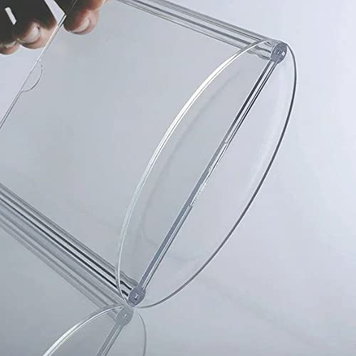 M&T Displays Double Sided Oval Clear Acrylic Leaflet Holder 5x7 inch Pocket Desktop Table Stand Desk Organizer Menu Advertising Flyer for Restaurant Hotel Office (10 Pack) - size: 5x7