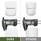 SUPMIND 12 Pack 10oz Glass Candle Jars with Lids and Sticky Labels, Empty Candle Jars for Making Candles Bulk Containers(Inner White) - color: Inner White, size: 10oz