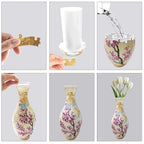 2026 Upgraded 3D Puzzle Vase Unique Flower Vase for Adults Made by 160 Curved Plastic Puzzle, Relax Puzzles for Adults, DIY Jigsaw Creative Gift for Parents - color: Spring