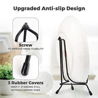 Mocoosy 4 Pack Improved Anti-Slip Plate Stands for Display, 6 Inch Plate Holder Display Stand, Picture Frame Holder Stand, Black Iron Easel Stands for Photo, Decorative Plate and Tabletop Arts - size: 6 Inch