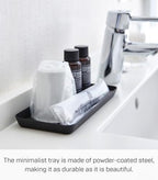 Yamazaki Home Tower Space Saving Vanity Tray - 4" X 8.5" - Steel