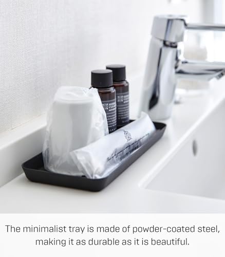 Yamazaki Home Tower Space Saving Vanity Tray - 4" X 8.5" - Steel