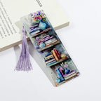 Colorful Art Flower Bookshelf Bookmark - Romantic Artsy Vibe Bookmarks, Perfect Reading Gift for Book Lovers, Bookworms and Friends (2pcs/Set A) - style: 2pcs/set A