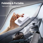 iWALK Magnetic Cell Phone Stand for Desk, Angle and Height Adjustable Mobile Phone Holder, Foldable Magnet Stand for iPhone 17 16 15 14 13 12 Pro Max and iPad, Cell Phone Holder for Samsung, White - color: White