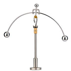 Sunnytech Steel Physics Toy Kinetic Art Balance Toy Balancing Decompressive Science Psychology Home Office Toy for Desk Decor Golden Pants Hercules WJ149 - style: WJ149