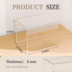Sezanrpt Acrylic Shelf Riser 8x5.9x6 pack of 2, Large Acrylic Risers for Desserts, Cupcake, Toys, Collectibles, Merchandises, 8x5.9x6 Inch - color: Clear, size: 8x5.9x6 Inch