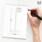Marmolux Acc - Free Standing Toilet Paper Holder Stand Brushed Steel Finish 1pc - Storage for 4 Rolls of Toilet Tissue SUS 304 Stainless Steel Bathroom - Toilet Holder - color: Steel Brushed