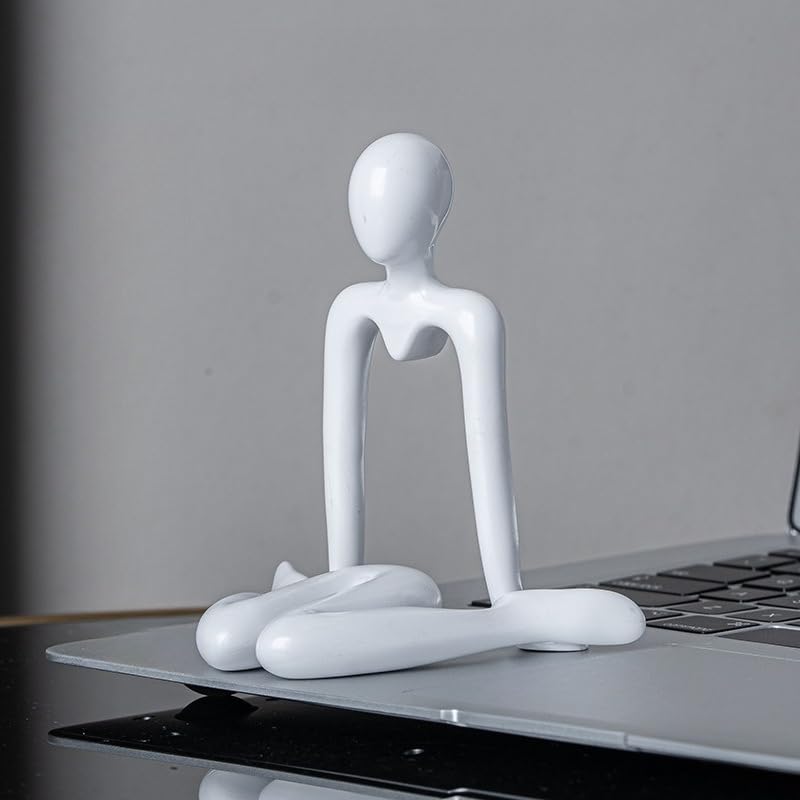 Abstract Figure Decor Sculptures - Creative Art Ornaments for Home Entryway, Living Room & Bedroom Tabletop Decoration (white1) - color: White1