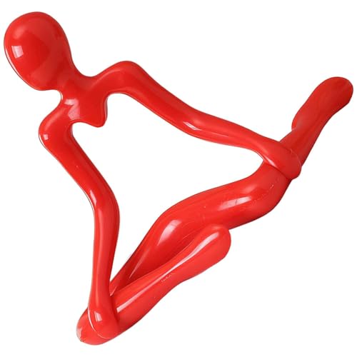 Modern Abstract Sculpture for Home Decor Contemporary Art Statue Minimalist Decorative Figure - color: Red