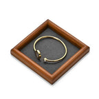Jewelry Display Tray for Ring Earrings Necklace Bangle Solid Wood Jewelry Dish Tray Catchall(XS,Grey) - color: Grey, size: 10 * 10 * 1.5cm
