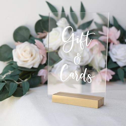 UNIQOOO 20 Pack 4" Gold Birch Wood Stands for Wedding Acrylic Sign, Wood Table Number Holders for 1/8 Thick Acrylic Sheets | Wedding Display Stand, Card Holder for Bar Menu, Retail Sign, Party - color: Gold Birch 20 Pack