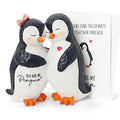Penguin Gifts for Couple, Romantic Anniversary Wedding Gifts for Men Women, Resin Penguin Figurines, I Love You Gift for Wife Husband Girlfriend Boyfriend, Penguin Statue Home Decor with Greeting Card