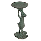 Creative Co-Op Cast Iron Bunny Rabbit Pillar Candle Holder (Holds 3 Inch Pillar Candle), Patina Finish - color: Patina