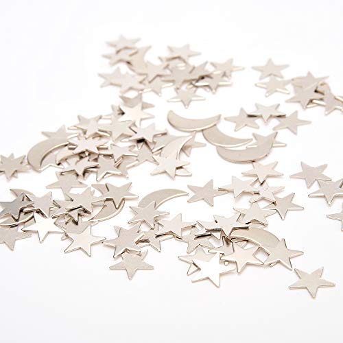 PowerTRC Magnetic Desktop Sculpture (Moons and Stars) | Mini Magnetic Art Decoration for Desktop | Fun Stress Relief Office Gift - style: Minimalist