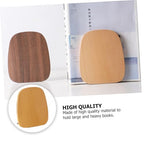 Creative Beech Bookend for Shelves Decorative Book Stand with Smooth Finish Minimalist Style Organizer for Home Office Library and Student Bookshelves