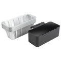 Drip Tray for Blackstone Griddles - Heavy Duty Grease Catcher Fits 17, 22, 28, 30 & 36 Inches, Includes Cup & 10 Disposable Liners, Easy Cleanup - color: Drip Tray+10pc Aluminum foil box