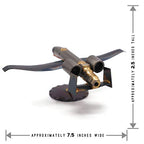 Warthog Plane Collectible Handmade Metal Art Figurine, Desk Accessories, Trophy, Boss Gift, Home Office Décor, Aircraft - style: Warthog Plane