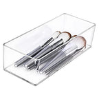 JessLab Acrylic Organizers, Bathroom Organizer for Drawer, Cosmetic Display Cases for Vanity, Countertop, Desk, Kitchen, and Makeup Storage, 1-Section - style: 1 Compartment
