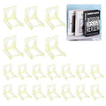 uxcell 20 Pack Book Display Stands, 2" Adjustable Display Holder Mini Clear Easel Collector Stand for Displaying Comics, Magazines, Postcards, Art works, DVDs, Medals, Yellow - color: Yellow